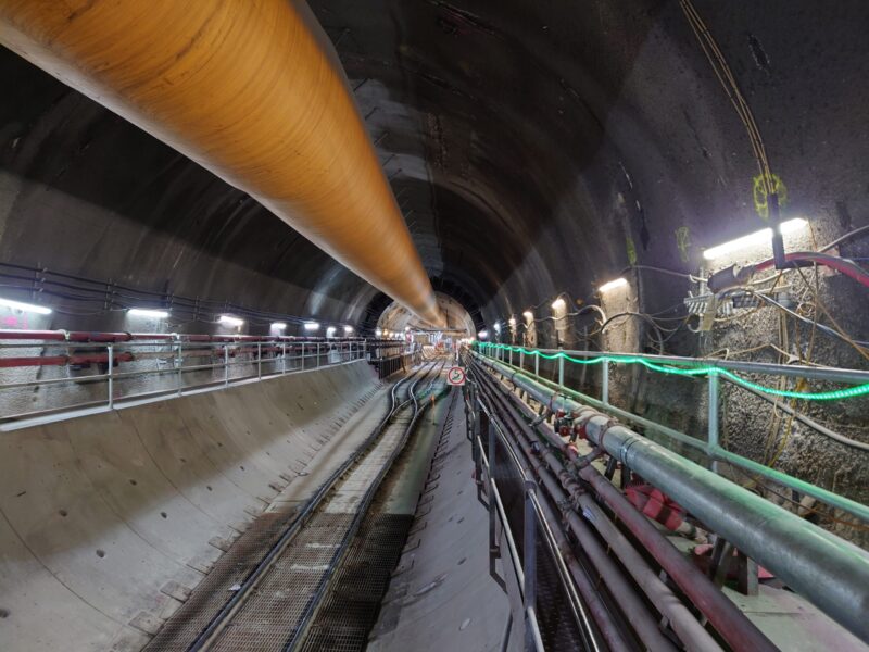 The Super Sewer nears completion.